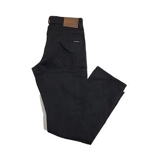 Volcom Solver Modern Straight Black Denim Skateboarding Jeans Men's 30x32